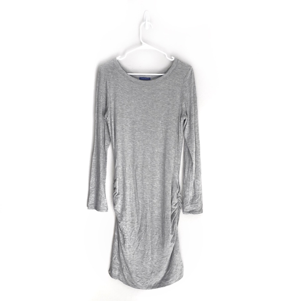 ⭐️5 for $25⭐️ Sweet Claire Light Gray Long Sleeve Ruched Bodycon Mini Dress